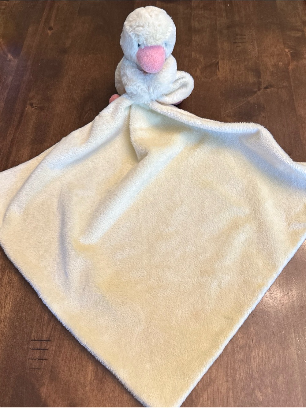 JELLYCAT Duckling Duck Soother Plush Baby Lovey Blanket Security Toy